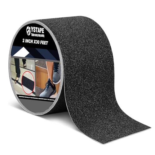 NUOOO Antirutsch Klebeband Streifen mit Selbstklebend 5cm x 10m Rutschfest Klebeband Außen Treppe für Innen- und Außenbereich von NUOOO