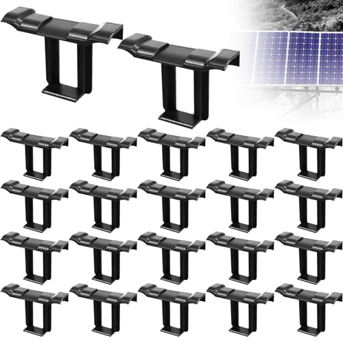 Solarpanel Wasserablauf Clips Schlammentfernungsclip 22 Stück PV Modul Reinigungsclips 30mm für Wasserablauf PV Solarpanelen Solarmodul von NUOOO