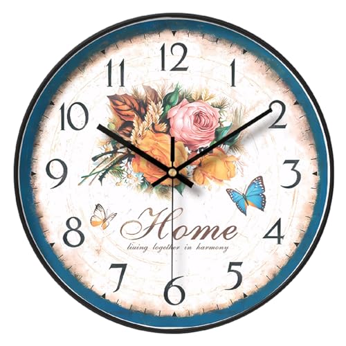 NUOVO 12 Zoll Floral Wanduhr Land Küche Uhr Rustikaler Garten Stil Home Wanduhr Retro Uhren Silent Wohnzimmer Schlafzimmer Büro Home Decor NUOVO 12 Zoll Floral Wanduhr Land Küche Uhr Rustikaler Garten Stil Home Wanduhr Retro Uhren Silent Wohnzimmer Schlafzimmer Büro Home Decor von NUOVO