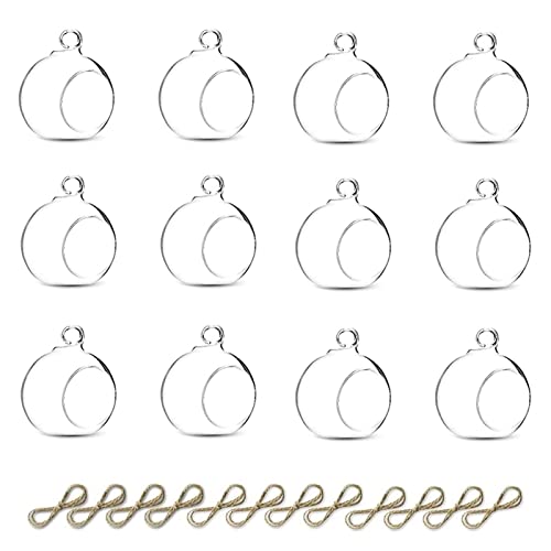 NUPTIO 12 Stück Hängende Teelichthalter Mini Glaskerzenhalter 6cm Durchmesser Kugeln Globus Garten Ornament, Teelichthalter für Weihnachten Halloween Hochzeitsfeier Dekorationen für Den Empfang NUPTIO 12 Stück Hängende Teelichthalter Mini Glaskerzenhalter 6cm Durchmesser Kugeln Globus Garten Ornament, Teelichthalter für Weihnachten Halloween Hochzeitsfeier Dekorationen für Den Empfang von NUPTIO