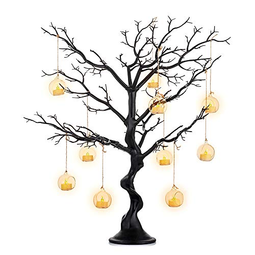 NUPTIO Deko Baum Halloween Tisch: 75cm Weihnachtsbaum Schwarz Wohnzimmer Hochzeit Christmas Hochzeitsdeko weihnachtsbäume Weihnachtsdeko Decoration Innen Schlafzimmer Outdoor Party Tree Geburtstag von NUPTIO