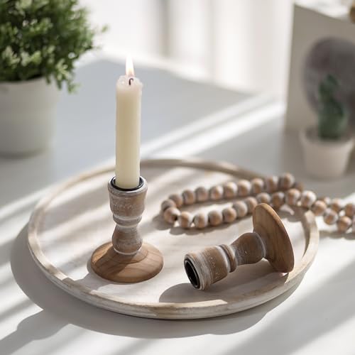 NUPTIO Kerzenständer Holz Kerzenhalter Stabkerzen: 2er Stabkerzenhalter Stabkerze Vintage Rustikale Braunen Hölzerne Kleine Bauernhaus für Weihnachten Hochzeit Tischdekoration NUPTIO Kerzenständer Holz Kerzenhalter Stabkerzen: 2er Stabkerzenhalter Stabkerze Vintage Rustikale Braunen Hölzerne Kleine Bauernhaus für Weihnachten Hochzeit Tischdekoration von NUPTIO