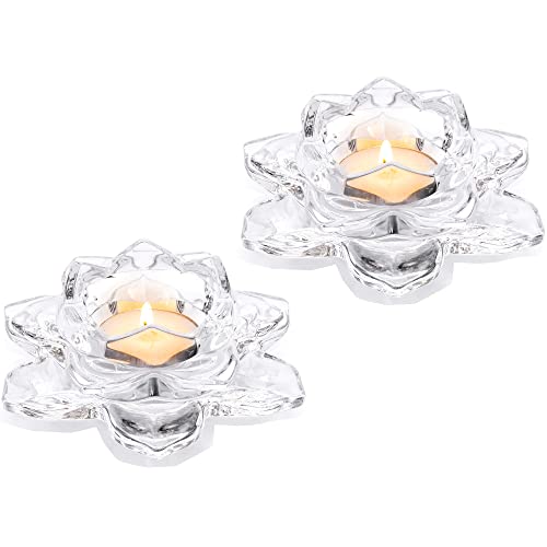 NUPTIO Kristall Lotus Kerzenhalter 2 Stück Teelichthalter für 4.5cm Durchmesser Stumpenkerzen Glas Votiv Teelichter Bulk für Romantische Hochzeit Partei Hause Dekorationen NUPTIO Kristall Lotus Kerzenhalter 2 Stück Teelichthalter für 4.5cm Durchmesser Stumpenkerzen Glas Votiv Teelichter Bulk für Romantische Hochzeit Partei Hause Dekorationen von NUPTIO