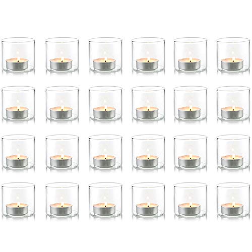 Nuptio Set von 24 Klaren Votivglas Teelichthalter Teelichthalter-Set Tischkerzenhalter 5.7cm Breite Ideal für Partys Hochzeit Weihnachten Veranstaltungen Aromatherapie und Den Täglichen Gebrauch Nuptio Set von 24 Klaren Votivglas Teelichthalter Teelichthalter-Set Tischkerzenhalter 5.7cm Breite Ideal für Partys Hochzeit Weihnachten Veranstaltungen Aromatherapie und Den Täglichen Gebrauch von NUPTIO