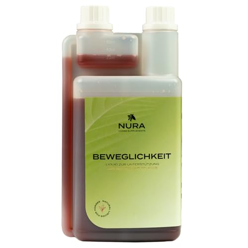 NURA HORSE SUPPLEMENTS Beweglichkeit - Gelenk Liquid für Pferde - Ergänzungsfuttermittel mit Glucosamin & MSM zur Gelenkunterstützung - 1L - Made in Germany NURA HORSE SUPPLEMENTS Beweglichkeit - Gelenk Liquid für Pferde - Ergänzungsfuttermittel mit Glucosamin & MSM zur Gelenkunterstützung - 1L - Made in Germany von NURA HORSE SUPPLEMENTS