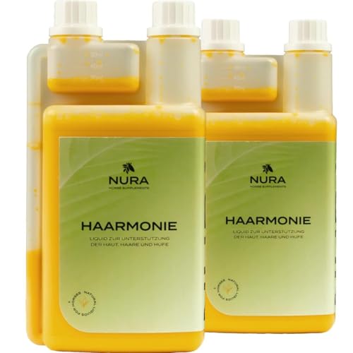 NURA HORSE SUPPLEMENTS - Haut & Fell Liquid Haarmonie 2er Set Ergänzungsfuttermittel im Doppelpack NURA HORSE SUPPLEMENTS - Haut & Fell Liquid Haarmonie 2er Set Ergänzungsfuttermittel im Doppelpack von NURA HORSE SUPPLEMENTS