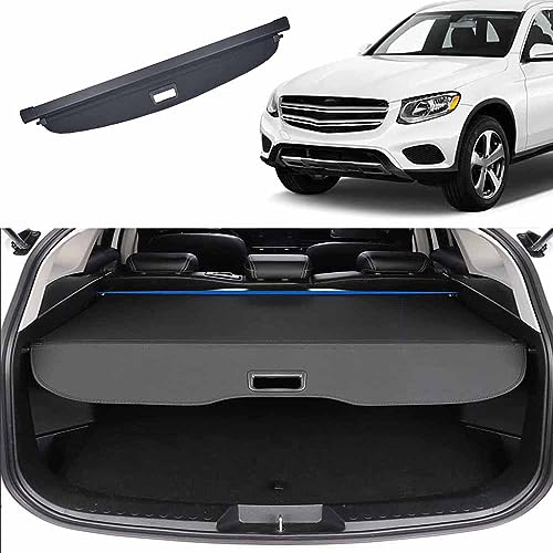 NURCIX Auto Einziehbare Kofferraum Abdeckung, Für Mercedes-Benz GLC Heckkofferraum Kofferraumvorhang Kofferraumschutz Kofferraumabdeckung Abdeckung von NURCIX