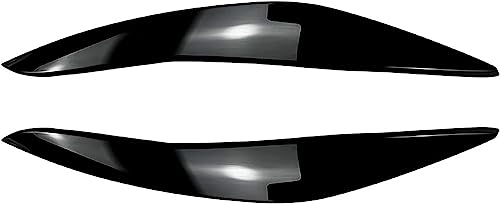 NURCIX Auto -Scheinwerfer -Augenbrauenzubehör für BMW 5 Series F10 F11 2011-2014,Gloss Black von NURCIX