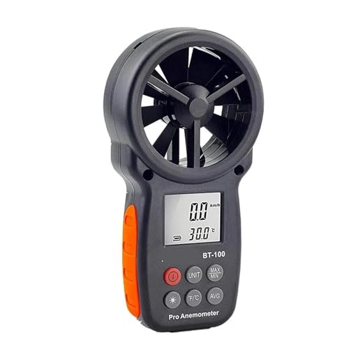 BT-100, digitales Anemometer-Handgerät, Windgeschwindigkeit, kalter Wind, Temperaturmessgerät von NURII