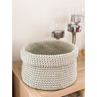 Handgemachter Gehäkelter Aufbewahrungskorb, Home Organizer, Housewarming Geschenk Handgemachter Gehäkelter Aufbewahrungskorb, Home Organizer, Housewarming Geschenk von NUSINERKstudio