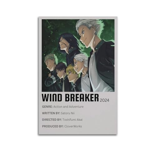 NUSLNG Anime-Windbreaker-Poster, dekoratives Leinwandposter, Wandkunst, Dekor, Wohnen, moderne Familienschlafzimmer-Dekoration, Poster, 30 x 45 cm, ungerahmter Stil NUSLNG Anime-Windbreaker-Poster, dekoratives Leinwandposter, Wandkunst, Dekor, Wohnen, moderne Familienschlafzimmer-Dekoration, Poster, 30 x 45 cm, ungerahmter Stil von NUSLNG