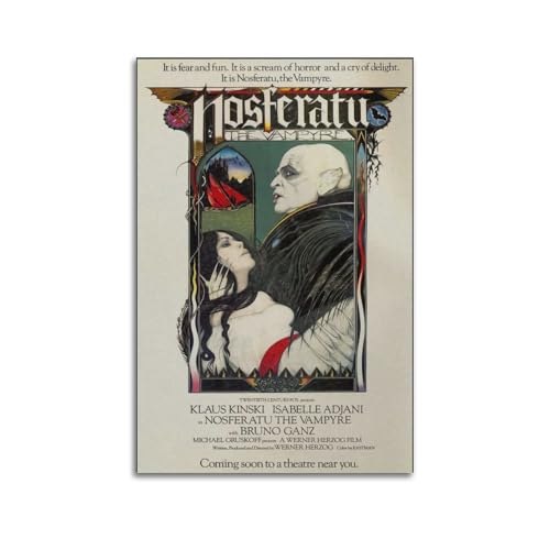 NUSLNG Filmposter Nosferatu The Vampyre, dekoratives Leinwandposter, Wandkunst, Dekor, Wohnzimmer, moderne Familienschlafzimmer-Dekoration, Poster, 20 x 30 cm, ungerahmter Stil NUSLNG Filmposter Nosferatu The Vampyre, dekoratives Leinwandposter, Wandkunst, Dekor, Wohnzimmer, moderne Familienschlafzimmer-Dekoration, Poster, 20 x 30 cm, ungerahmter Stil von NUSLNG