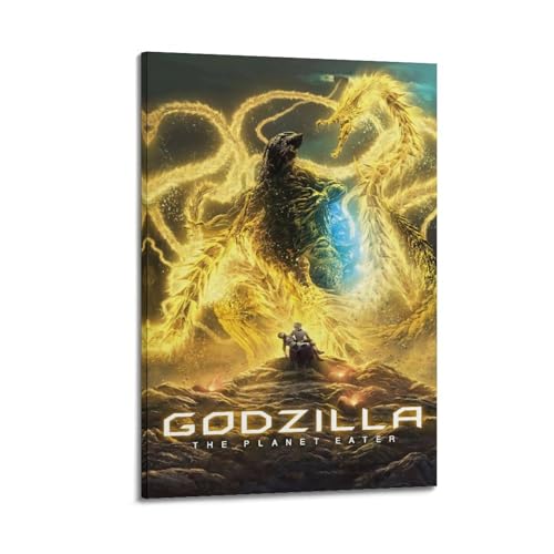 NUSLNG Godzilla Poster, Kunst-Cover, Raumdekoration, ästhetische Schlafzimmerdekoration, Leinwandposter für Schlafzimmer, 30 x 45 cm, Rahmenstil NUSLNG Godzilla Poster, Kunst-Cover, Raumdekoration, ästhetische Schlafzimmerdekoration, Leinwandposter für Schlafzimmer, 30 x 45 cm, Rahmenstil von NUSLNG