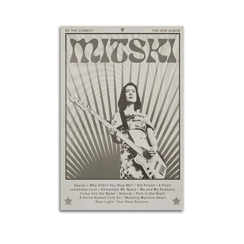 NUSLNG Mitski-Poster, dekoratives Leinwand-Poster, Wandkunst, Wohnen, moderne Familienschlafzimmer-Dekoration, Poster, 40 x 60 cm, ungerahmter Stil NUSLNG Mitski-Poster, dekoratives Leinwand-Poster, Wandkunst, Wohnen, moderne Familienschlafzimmer-Dekoration, Poster, 40 x 60 cm, ungerahmter Stil von NUSLNG