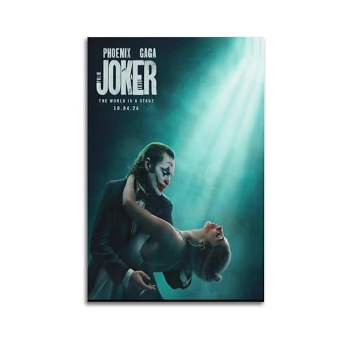 NUSLNG Movie Joker Folie À Deux Poster, dekoratives Leinwandposter, Wandkunst, Dekor, Wohnen, modern, Familienschlafzimmer, Dekoration, Poster, 40 x 60 cm, ungerahmter Stil NUSLNG Movie Joker Folie À Deux Poster, dekoratives Leinwandposter, Wandkunst, Dekor, Wohnen, modern, Familienschlafzimmer, Dekoration, Poster, 40 x 60 cm, ungerahmter Stil von NUSLNG