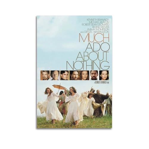 NUSLNG Much Ado About Nothing Poster, dekoratives Leinwandposter, Wandkunst, Dekor, Wohnen, moderne Familienschlafzimmer-Dekoration, Poster, 20 x 30 cm, ungerahmter Stil von NUSLNG