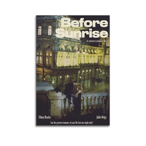 NUSLNG Poster "Before Sunrise", dekoratives Leinwandposter, Wandkunst, Dekor, Wohnzimmer, moderne Familienschlafzimmer-Dekoration, Poster, 40 x 60 cm, ungerahmter Stil NUSLNG Poster "Before Sunrise", dekoratives Leinwandposter, Wandkunst, Dekor, Wohnzimmer, moderne Familienschlafzimmer-Dekoration, Poster, 40 x 60 cm, ungerahmter Stil von NUSLNG