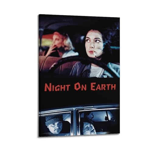 NUSLNG Poster "Night on Earth", dekoratives Leinwandposter, Wandkunst, Dekor, Wohnen, moderne Familienschlafzimmer, Dekoration, Poster, 30 x 45 cm, Rahmenstil NUSLNG Poster "Night on Earth", dekoratives Leinwandposter, Wandkunst, Dekor, Wohnen, moderne Familienschlafzimmer, Dekoration, Poster, 30 x 45 cm, Rahmenstil von NUSLNG