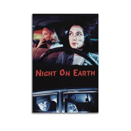 NUSLNG Poster "Night on Earth", dekoratives Leinwandposter, Wandkunst, Dekor, Wohnen, moderne Familienschlafzimmer, Dekoration, Poster, 60 x 90 cm, ungerahmter Stil NUSLNG Poster "Night on Earth", dekoratives Leinwandposter, Wandkunst, Dekor, Wohnen, moderne Familienschlafzimmer, Dekoration, Poster, 60 x 90 cm, ungerahmter Stil von NUSLNG
