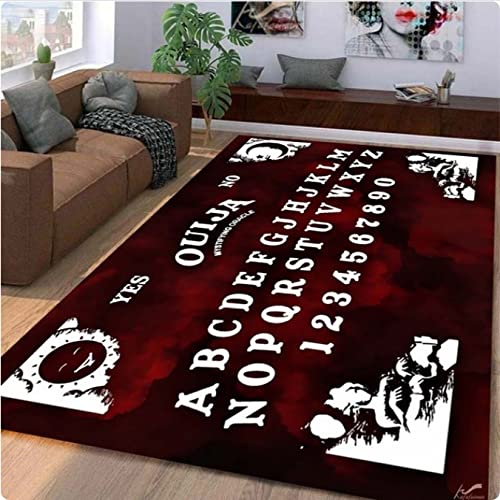 NUTANS Spirit Board Teppich Totenkopf Teppich Ouija Teppich für Wohnzimmer Bereich Teppich Kind Erwachsene Spielmatte Türmatte 120 * 160cm von NUTANS