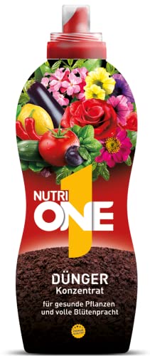 Nutri ONE Universaldünger, Flüssigdünger für Zierpflanzen, Obst, Gemüse und Kräuter, 1000 ml Flüssigkonzentrat von NUTRI 1 ONE