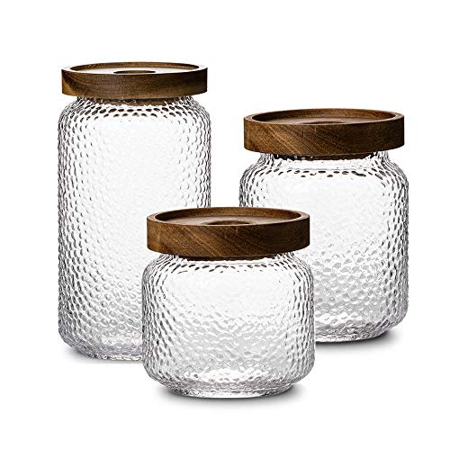 NUTRIUPS Aufbewahrungsgläser mit Deckel by Glass Jar (350+500+750ml) von NUTRIUPS