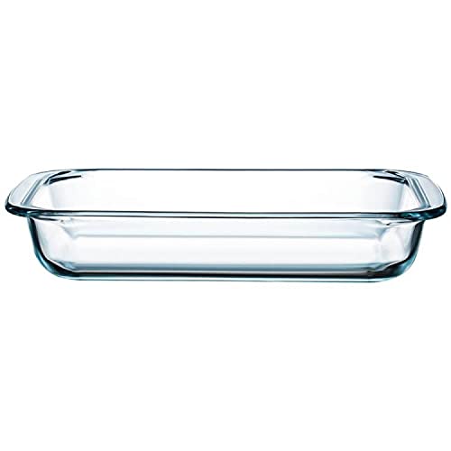 Glas-Auflaufform für Ofen, Glas-Ofenform Lasagne, 1,5L Ofenform rechteckig, Lasagneform, rechteckige Glasform, Bräterform, längliche Auflaufform von NUTRIUPS