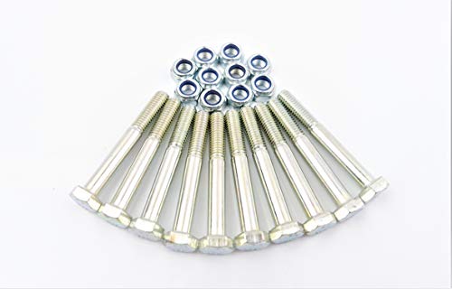 NUTS 'N' BOLTS PTO Schaft Scherbolzen M8 x 60 8.8 Grad 10 Stück mit 20 Unterlegscheiben von NUTS 'N' BOLTS