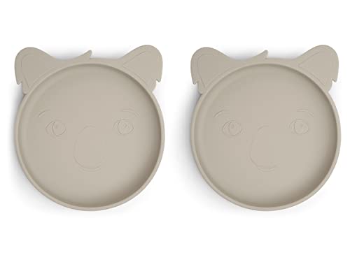 NUUROO - Akila Silikonteller 2er Pack Koala - Kopfsteinpflasterstein von NUUROO