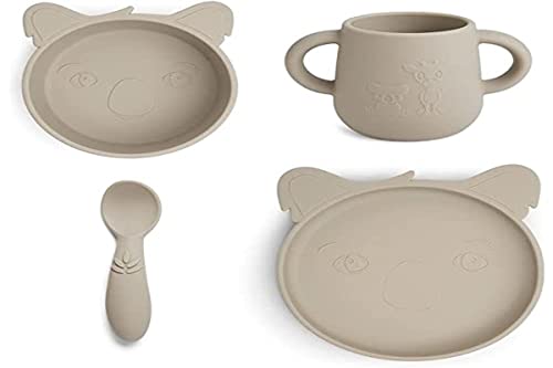 NUUROO Lykke Silikon Dinner Set – 4 Stück – Cobblestone von NUUROO