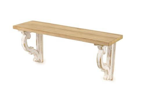 NUVOLE DI STOFFA Regal aus Holz, Antik-Look, Shabby Chic, 60 x 18,5 x 26 cm, Varianten: A von NUVOLE DI STOFFA