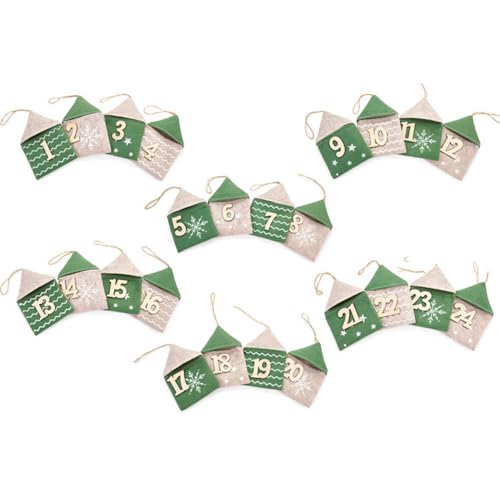 Nuvole di Stoffa Adventskalender aus Filz "Zauberwald" 33 x 33 x 4 cm VARIANTE: A Nuvole di Stoffa Adventskalender aus Filz "Zauberwald" 33 x 33 x 4 cm VARIANTE: A von NUVOLE DI STOFFA