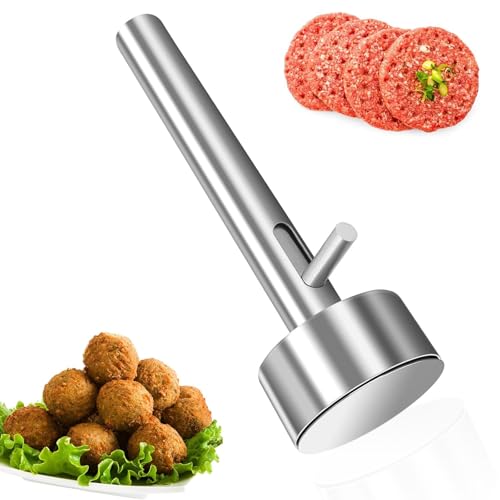Falafel Portionierer, 4cm Falafel Maker,Falafel Schaufel, Falafel Portionierer, Falafel Schaufel, Edelstahl Falafel Former, Nicht Klebend Falafel Baller Tool, Für Die Küche Hause Und Im Restaurant von NUWIQ