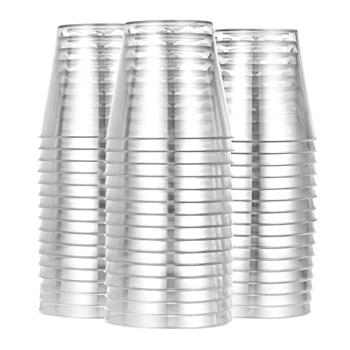 NUWIQ Pack of 100 Plastic Shot Glasses, 30 ml Shot Glasses, Reusable Shot Glasses, for Shot Cups for Soda, Dessert, Wedding, Parties von NUWIQ
