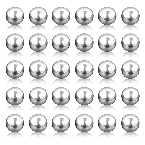 NUWIQ Edelstahl Gartenkugel, 30 Stück Edelstahl Blickball, 10 mm Durchmesser,Gartenkugel, Spiegelpoliert Hohlkugel, Reflektierende Gartenkugel, für Hausgarten Ornament Party Dekoration von NUWIQ