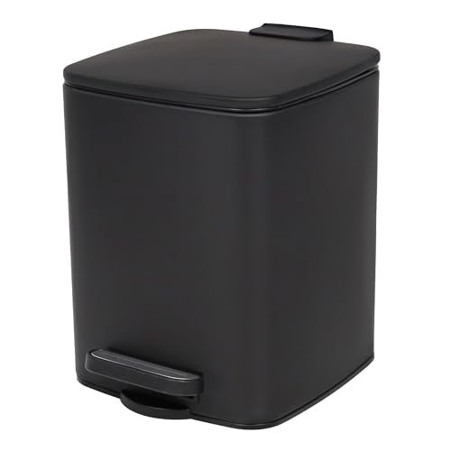 NUXIO Abfalleimer mit Pedal BALVO – 6 L Kosmetikeimer mit Softclose-Deckel – Schwarz – für Bad & Gäste-WC NUXIO Abfalleimer mit Pedal BALVO – 6 L Kosmetikeimer mit Softclose-Deckel – Schwarz – für Bad & Gäste-WC von NUXIO