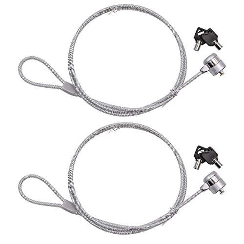2 Stück NUZAMAS Kabel-Laptopschloss - 2 Schlüssel - Schnittfestes Kabel - 1,2 m Länge - Sicherheits-Notebook-Computer-Kabelschloss - Geeignet für Geschäft, Büro und Zuhause 2 Stück NUZAMAS Kabel-Laptopschloss - 2 Schlüssel - Schnittfestes Kabel - 1,2 m Länge - Sicherheits-Notebook-Computer-Kabelschloss - Geeignet für Geschäft, Büro und Zuhause von NUZAMAS