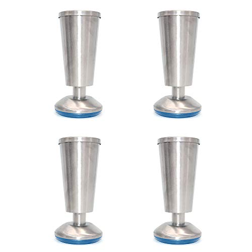 4er-Set NUZAMAS Cabinet Legs Küchenfüße Arbeitsplatte, Cup Shape, 120 mm hoch, Einheit, Frühstücksbar, Schreibtisch Tischbeine Möbelbeine - Edelstahl - 0-5 mm höhenverstellbar 4er-Set NUZAMAS Cabinet Legs Küchenfüße Arbeitsplatte, Cup Shape, 120 mm hoch, Einheit, Frühstücksbar, Schreibtisch Tischbeine Möbelbeine - Edelstahl - 0-5 mm höhenverstellbar von NUZAMAS