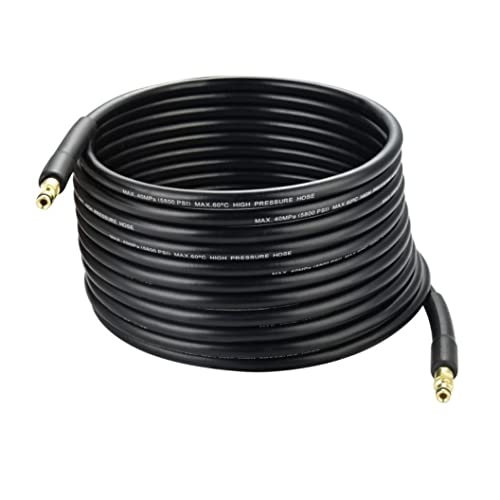 NUZAMAS 15 m Hochdruck-Ersatzschlauch, 5800 PSI Schlauchverlängerung Hochdruckreinigerschlauch Abflussreinigungsset K2 K3 K4 K5 K6 K7 Click Type Plug Quick Connector NUZAMAS 15 m Hochdruck-Ersatzschlauch, 5800 PSI Schlauchverlängerung Hochdruckreinigerschlauch Abflussreinigungsset K2 K3 K4 K5 K6 K7 Click Type Plug Quick Connector von NUZAMAS