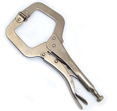 NUZAMAS 275 mm Locking Schraubzwinge mit Drehgelenk Pads Stahl Zange Schraubstock C Klemme Schweißen Vise Tools von NUZAMAS