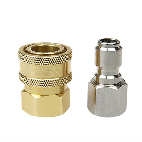 NUZAMAS 3/8 Zoll männlich weiblich Schnellverbinder Reinigungsmaschine Hochdruckreiniger Pistole Spritzrohr Schlauchverschraubung Teile Adapter NUZAMAS 3/8 Zoll männlich weiblich Schnellverbinder Reinigungsmaschine Hochdruckreiniger Pistole Spritzrohr Schlauchverschraubung Teile Adapter von NUZAMAS