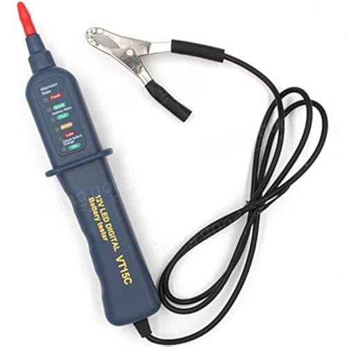NUZAMAS Auto 12 V Batterietester Lichtmaschine Testen Multi Funktionen Test Batterie Zustand und Aufladen mit LED-Anzeige und Krokodilklemmen NUZAMAS Auto 12 V Batterietester Lichtmaschine Testen Multi Funktionen Test Batterie Zustand und Aufladen mit LED-Anzeige und Krokodilklemmen von NUZAMAS