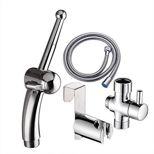 NUZAMAS Bidet WC Spray Set, Handduschen Muslim Shattaf Bidet Wasserhähne für persönliche Hygiene, WC-Reinigung, Haustierbadewanne, mit Installationsset NUZAMAS Bidet WC Spray Set, Handduschen Muslim Shattaf Bidet Wasserhähne für persönliche Hygiene, WC-Reinigung, Haustierbadewanne, mit Installationsset von NUZAMAS