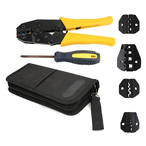 NUZAMAS Elektrische Ratsche Crimper Kabel Crimpzange Kit Wire Terminal Zange Schraubendreher mit Tragetasche Set 5 stirbt von 0,5mm bis 35mm² NUZAMAS Elektrische Ratsche Crimper Kabel Crimpzange Kit Wire Terminal Zange Schraubendreher mit Tragetasche Set 5 stirbt von 0,5mm bis 35mm² von NUZAMAS