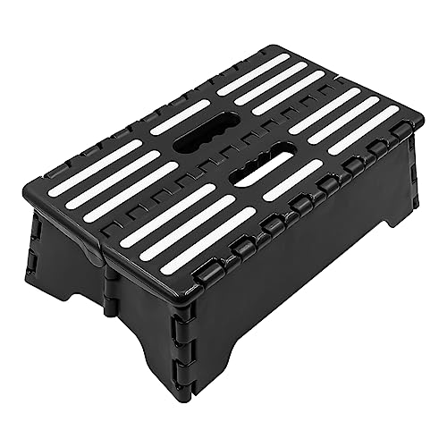NUZAMAS Folding Step Stool Lightweight Anti-Skid Step Anti-Slipping Half Step Indoor Outdoor Stairs for Elderly Pregnant Disabled von NUZAMAS