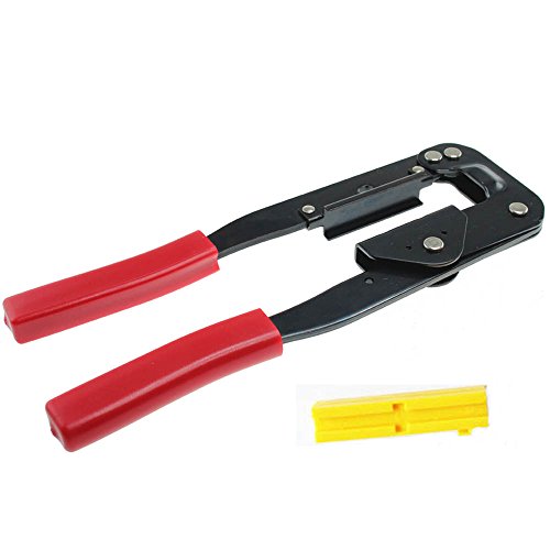 NUZAMAS IDC Crimper 214 Crimpzangenwerkzeug, für Flachbandkabel und IDC-Steckverbinder PC-Zubehör (240 mm) von NUZAMAS