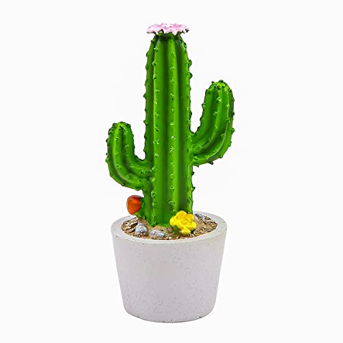 NUZAMAS Künstliche Sukkulenten Faux Cactus-Decorative Faux Succulents Fake Cactus Kakteen im Topf mit Stein und Sand, künstlicher Faux Kaktus für Badezimmer/Heimdekoration DIY Hausdekorationen von NUZAMAS