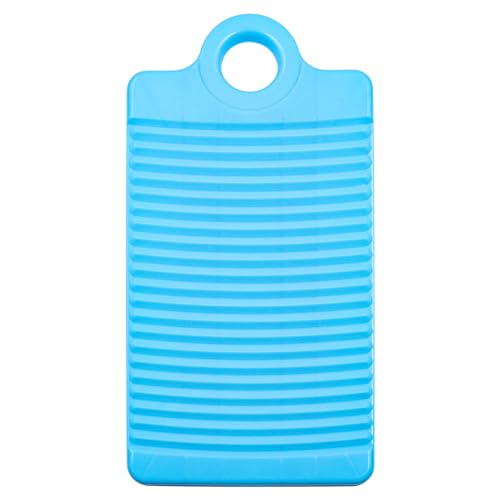 NUZAMAS Mini-Waschbrett aus Kunststoff, modisches Waschbrett, rutschfestes Waschbrett, Wäschewaschbrett, Handwaschbrett für Zuhause, Wäschezubehör, Blau von NUZAMAS