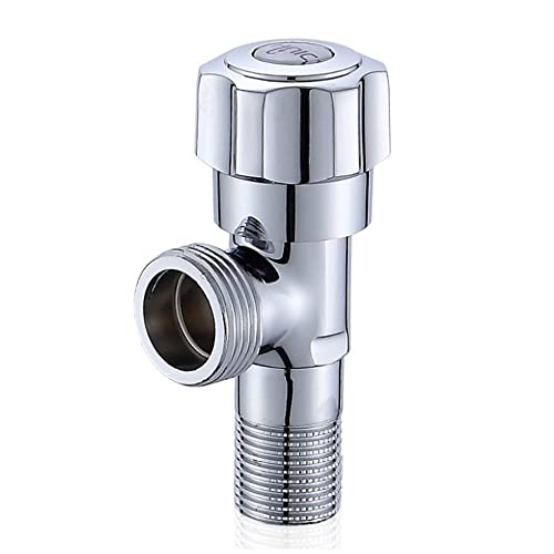 NUZAMAS Spüle Ventil Umlenker Wasserhahn Splitter für Küche oder Bad, Chrom Wasserhahn Adapter (1/2 "In) (3/4" Out) 2-Wege-Wasserhahn Umleitungsventil, Waschbecken Wasserhahn Ersatz von NUZAMAS