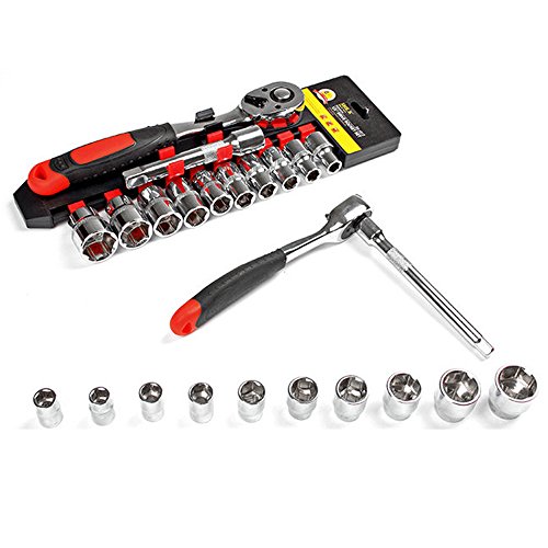 Nuzamas 1/4 Zoll Kombinations-Steckschlüsselsatz und Steckschlüssel-Set, 12-teilig, 1/4 Zoll Drive Fahrzeugreparatur-Handwerkzeuggeräte 12-teiliges Set für den Haushalt Nuzamas 1/4 Zoll Kombinations-Steckschlüsselsatz und Steckschlüssel-Set, 12-teilig, 1/4 Zoll Drive Fahrzeugreparatur-Handwerkzeuggeräte 12-teiliges Set für den Haushalt von NUZAMAS